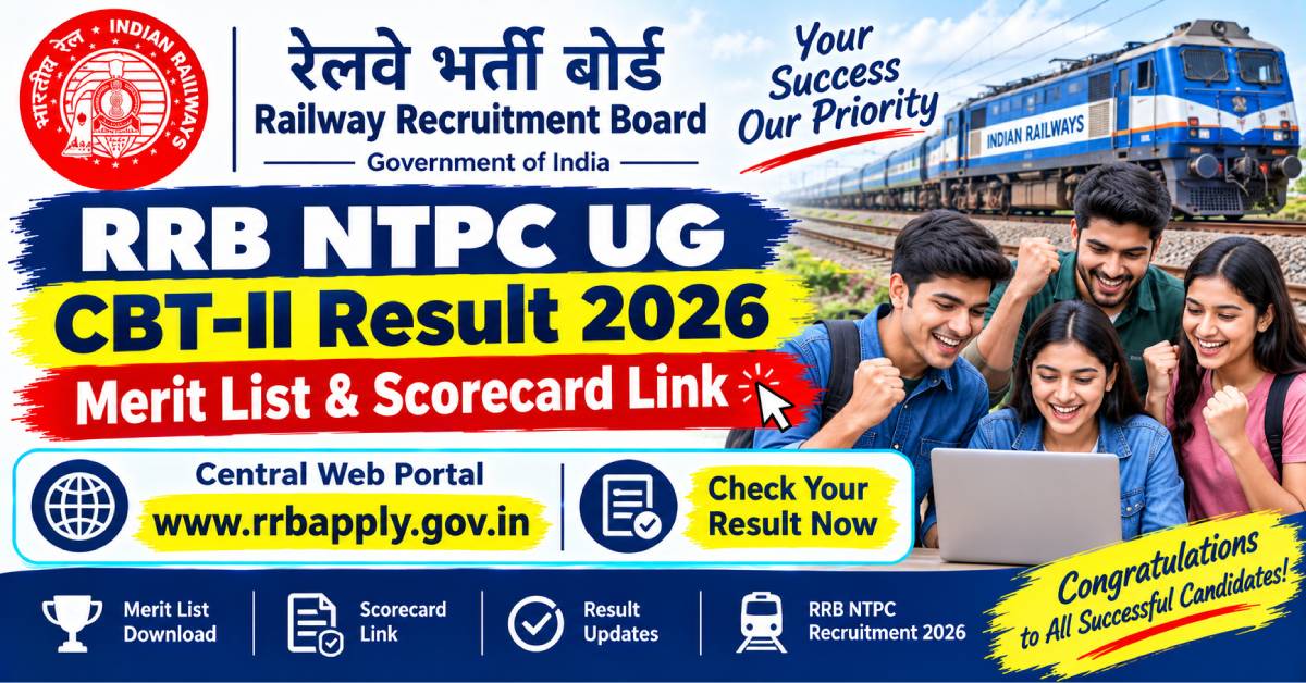 RRB NTPC UG CBT-II Result 2026 Scorecard